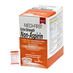 Medique Products Pain Relief Medi-First 500 mg Strength Acetaminophen Tablet 250 per Box, 500/BX