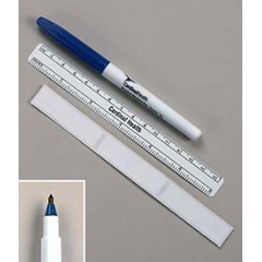 Cardinal Health Skin Marker with Ruler and Labels Cardinal Health™ Gentian Violet Ink Sterile Full Size Tapered Tip