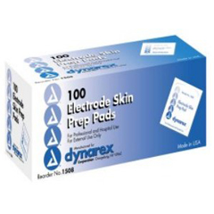 Dynarex Electrode Skin Prep Pad Dynarex 70% Strength Isopropyl Alcohol Individual Packet NonSterile