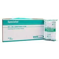 BSN Medical Plaster Bandage Specialist&reg; 3 Inch X 9 Foot Plaster of Paris White, 72/CS