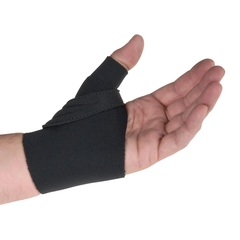 Patterson Medical Thumb CMC Restriction Splint Comfort Cool&reg; Adult Medium Wrap Around Strap Right Hand Black, 1/EA