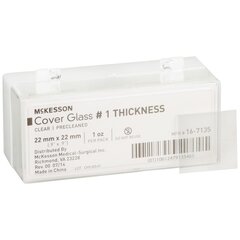 McKesson Cover Glass Medi-Lab Square #1 Thickness 22