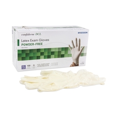 McKesson Exam Glove Medi-Pak&reg; Performance NonSterile Powder Free Latex Smooth Ivory X-Large Ambidextrous, 100EA/BX