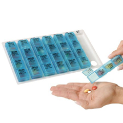 Apothecary Products Pill Organizer One-Day-At-A-Time&reg; Large 7 Day, 6 EA/PK