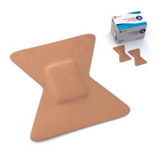 Dynarex Adhesive Strip Dynarex 1-3/4 X 2 Inch Fabric Fingertip Tan Sterile, 2400/CS