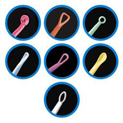 Bionix Ear Curette Pack Safe Ear Curettes™ 6 Inch Length Round Handle Assorted Tip Styles