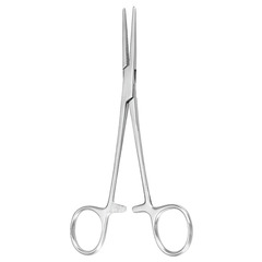 McKesson Hemostatic Forceps Argent Crile 6-1/4 Inch Length Surgical Grade Stainless Steel NonSterile Ratchet Lock Finger Ring Handle Straight, 1/EA