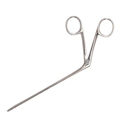 McKesson Ear Forceps Noyes 5-1/2 Inch Length Office Grade Stainless Steel NonSterile Finger Ring Handle Serrated Alligator Tip