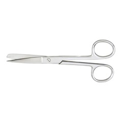 McKesson Operating Scissors 5-1/2 Inch Length Office Grade Stainless Steel Finger Ring Handle Straight Sharp Tip / Blunt Tip
