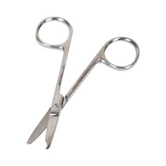 McKesson Suture Scissors Spencer 3-1/2 Inch Office Grade Stainless Steel NonSterile Finger Ring Handle Straight Blunt Tip / Blunt Tip, 1/EA