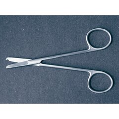 McKesson Suture Scissors Littauer 5-1/2 Inch Length Office Grade Stainless Steel NonSterile Finger Ring Handle Straight Blunt Tip / Blunt Tip, 1/EA