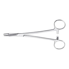 McKesson Needle Holder 5-1/2 Inch Length Serrated Jaws Finger Ring Handle