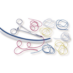 McKesson Vessel Loop Maxi Blue Silicone Radiopaque Sterile 0.04 X 16 Inch