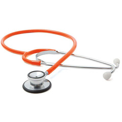 ADC General Exam Stethoscope Proscope™ 670 Orange 1-Tube 21 Inch Tube Double Sided Chestpiece, 1/EA