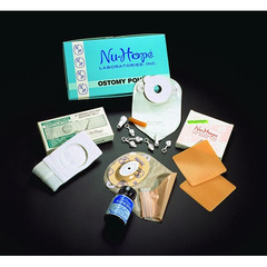 Nu-Hope Laboratories Ostomy Pouch 3/4 X 1-1/2 Inch Stoma Oval A, Convex, 10EA/BX