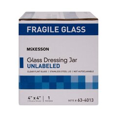 McKesson Sundry Jar 4 X 4 Inch Glass Clear, 1/EA