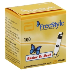 Abbott Nutrition FreeStyle Blood Glucose Test Strips - 50/Box