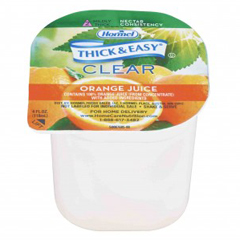 MON732812CS - Hormel Health Labs - Thick & Easy® Clear Thickened Beverage, Orange Juice, Nectar Consistency