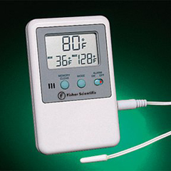 Fisherbrand Traceable Thermometer/Clock/Humidity Monitor Thermometer-clock- humidity