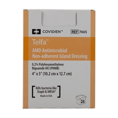 Cardinal Health Telfa AMD Antimicrobial Dressing Antimicrobial Dressing 4