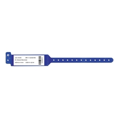 MON495389BX - Precision Dynamic - Identification Wristband Sentry Bar Code LabelBand Barcoded Band Permanent Snap Without Legend, 500 EA/BX