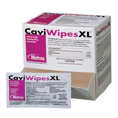 Metrex Research Multi-Purpose Disinfectant CaviWipes&reg; XL Wipe Individually Wrapped, 50EA/BX