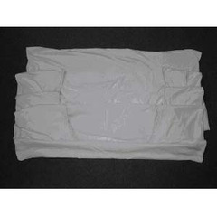 Lew Jan Textile Bed Sheet Fitted 36 W X 84 X 15 Inch White Cotton 55% / Polyester 45% Reusable, 1/DZ