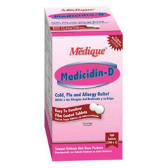 Medique Products Cold and Cough Relief Medicidin-D 325 mg - 2 mg - 5 mg Strength Tablet 2 per Pack