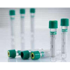 Greiner Bio-One VACUETTE&reg; Venous Blood Collection Tube Sodium Heparin Additive 6 mL Pull Cap Polyethylene Terephthalate (PET) Tube, 1200/CS