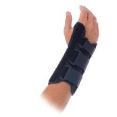 Performance Health Wrist Brace Rolyan&reg; Fit Fabric / Spandex / Metal Right Hand Black Large, 1/EA