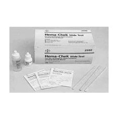 MON119989BX - Siemens - Rapid Diagnostic Test Kit Hema-Chek® Colorectal Cancer Screen Fecal Occult Blood Test (FOB) Stool Sample 100 Tests