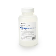 McKesson Irrigation Solution Sterile Water for Irrigation Not for Injection Bottle, Screw Top 250 mL, 24 EA/CS