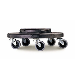 Rubbermaid Brute&reg; Round Dollie 3 Inch Casters 350 lbs. Without Handle Polyethelene