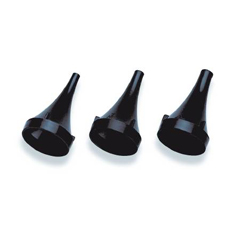 MON120255BX - Welch-Allyn - Ear Speculum KleenSpec® 521 Series Plastic Black 4 mm Disposable, 25/TU 20TU/BX