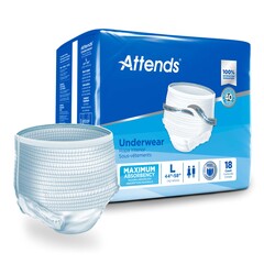 Attends Moderate Absorbency Protective Underwear, Large, 18/PK