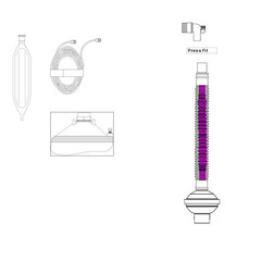 Ambu KingFlex2™ Anesthesia Breathing Circuit Coaxial Tube 72 Inch Tube Single Limb Adult 3 Liter Bag Single Patient Use