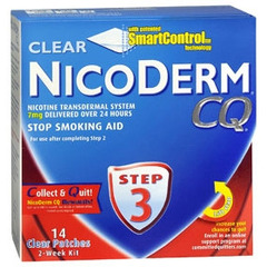 Glaxo Smith Kline Stop Smoking Aid Nicoderm&reg; CQ™ 7 mg / 24 Hour Transdermal Patch, 14EA/PK