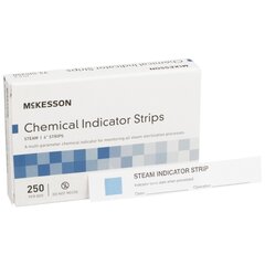 McKesson STER-ALL&reg; Performance Sterilization Chemical Indicator Strip Steam 4 Inch, 250/BX, 10BX/CS