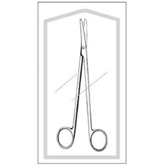 Sklar Dissecting Scissors Econo™ Metzenbaum 7 Inch Length Floor Grade Stainless Steel Sterile Finger Ring Handle Curved Blunt Tip / Blunt Tip