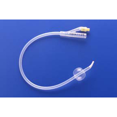 Teleflex Medical Foley Catheter Rusch 2-Way Coude Tip 5 cc Balloon 14 Fr. Silicone, 5 per Box