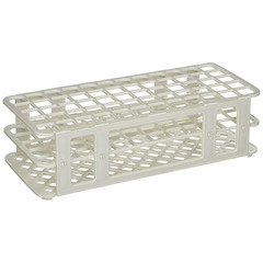 Globe Scientific Stacking Test Tube Rack Globe Scientific 456500 Series 60 Place 16 to 17 mm Tube Size White 2-4/5 X 4-1/8 X 9-3/5 Inch, 1/EA