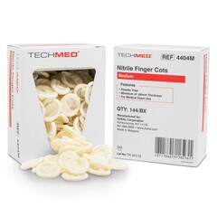 Dukal Finger Cot Medium 2-1/4 Inch Length Powder Free Nitrile NonSterile, 1/BX