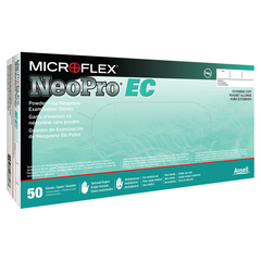 Microflex Medical Exam Glove NeoPro&reg; EC Large NonSterile Polychloroprene Extended Cuff Length Textured Fingertips Green Chemo Tested