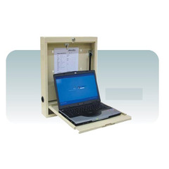 Omnimed Wall Desk Steel Beige / Light Gray 18 W X 23-3/4 H X 4 D Inch, 1/EA