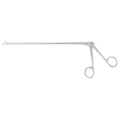 McKesson Biopsy Forceps Argent™ Kevorkian 9-3/4 Inch Length Surgical Grade Stainless Steel NonSterile Pistol Grip Handle with Spring Straight 3 X 9.7 mm Bite