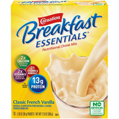 MON810730BX - Nestle Healthcare Nutrition - Oral Supplement Carnation Breakfast Essentials® Classic French Vanilla 36 Gram Individual Packet Powder
