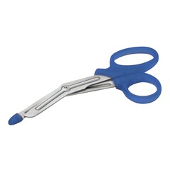 American Diagnostic Utility Shears MiniMedicut™ Nurse 5-1/2 Inch Length Stainless Steel / Polypropylene NonSterile Finger Ring Handle Angled Blunt Tip / Blunt Tip