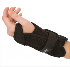 DJO Wrist Brace ProCare Quick-Fit Felt / Nylon Left Hand Black One Size Fits Most, 1/EA