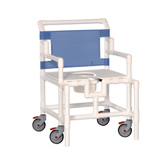 Innovative Products Bariatric Shower Commode Chair With Arms PVC 22 Inch