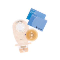 Coloplast Urostomy Pouch Assura&reg; Two-Piece System 10-1/4 Inch Length Flat, Trim to Fit 3/8 to 2-1/4 Inch Stoma Drainable, 5/BX